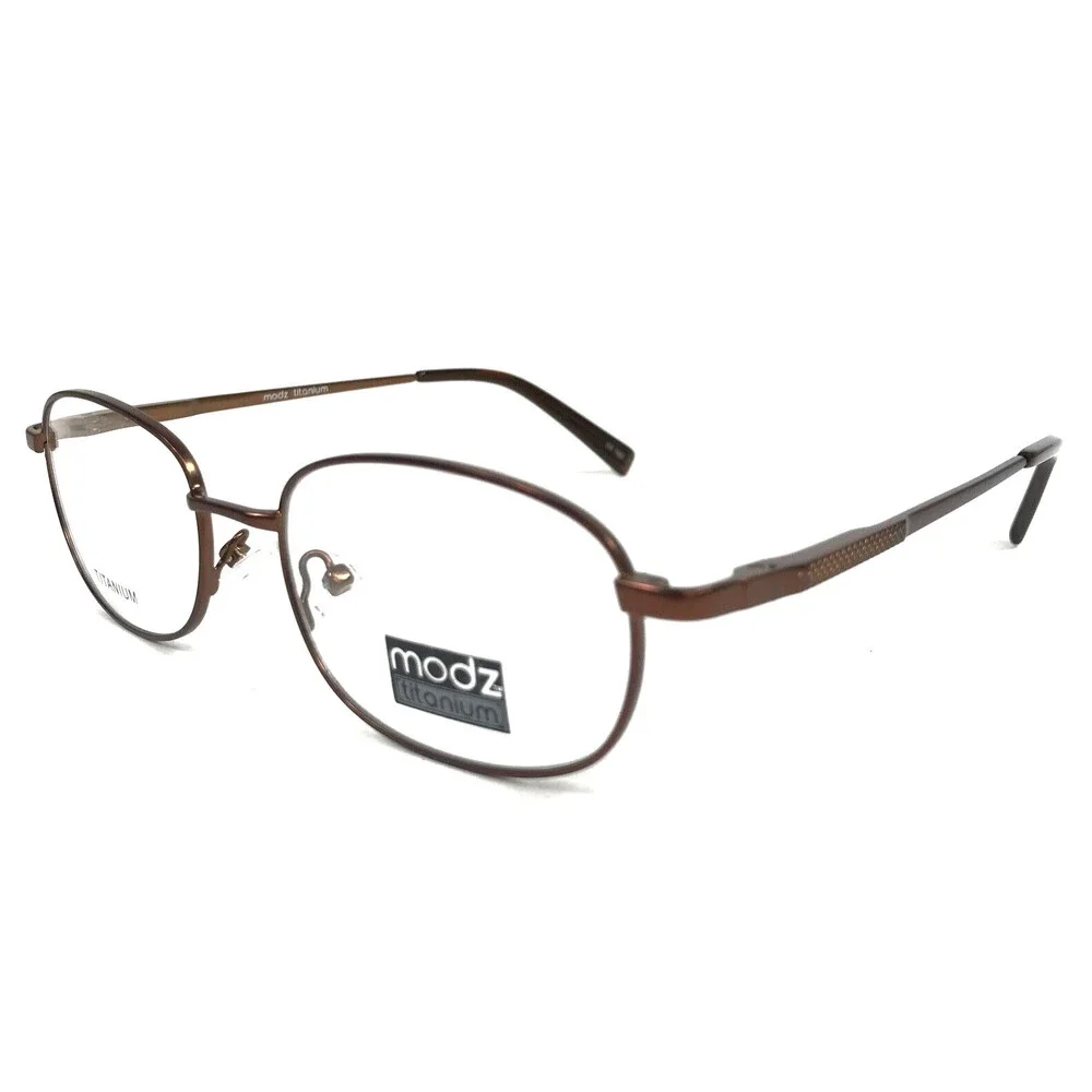 Modz Eyeglasses Frames MODERN DICTATOR MATTE BROWN Oval Wire Rim 53-17-145